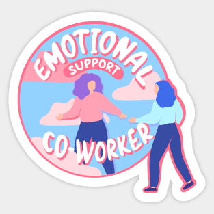 Emotional Support Coworker, Mental Health Matters Sticker